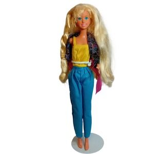 1990 Vtg Mattel Hawaiian Fun Jazzie Barbie Cool Teen Cousin Fashion Doll 9294